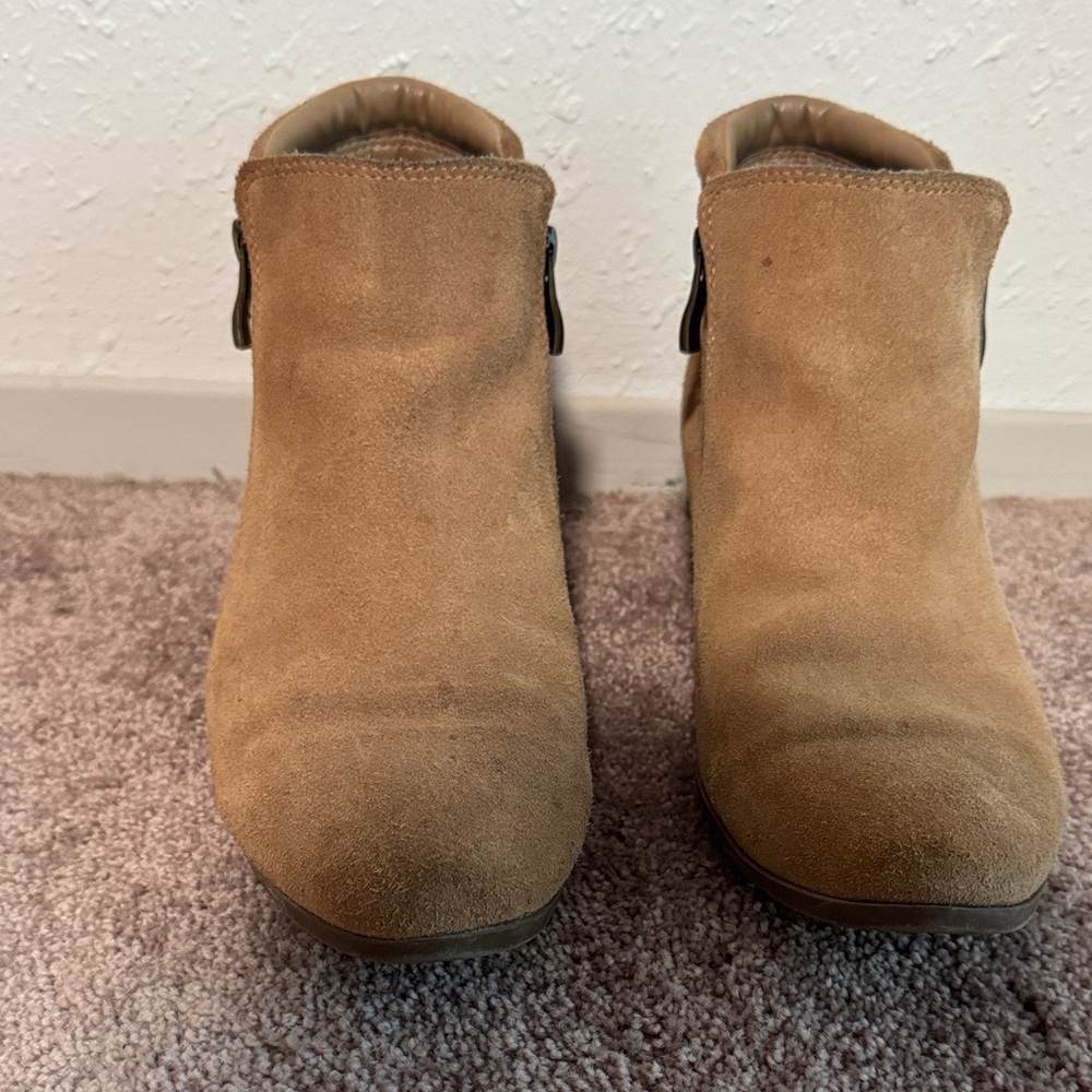 Tan Suede Ankle Boots